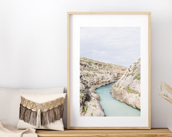 Coastal Landscape Print - Cliffs Photography - Coastal Decor - Neutral Photography Print - Bathroom Wall Art - Photography Print - Wall Art