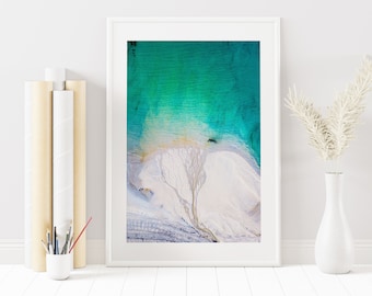 Beach Aerial Photography - St Ives - Beach - Beach Photography - Blue Wall Art - Photography - Beach Art - Beach Print - Beach - Cornwall