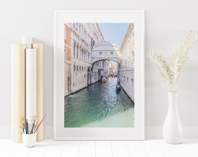 Bridge of Sighs - Venice Photography Print - Venice Wall Art - Venice Poster - Home Decor - Wall Art Print - Venice Canals - Gondola