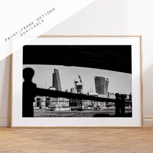 Black and White London Skyline - London Photography Print - Fine Art Photography - London Print - Poster - Wall Art - Monochrome - Photo