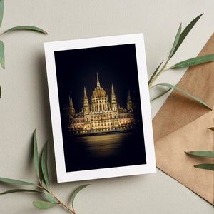Budapest Grußkarte - Grußkarte - Innen leer - Geburtstag - Jubiläum - Muttertag - Vatertag - Urlaub - Grußkarte