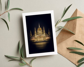 Budapest Greeting Card - Greeting Card - Blank Inside - Birthday - Anniversary - Mothers Day - Fathers Day - Holiday - Greetings Card