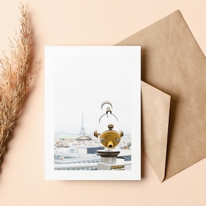 Paris Greeting Card - Greeting Card - Blank Inside - Birthday - Anniversary - Mothers Day - Fathers Day - Holiday - Greetings Card
