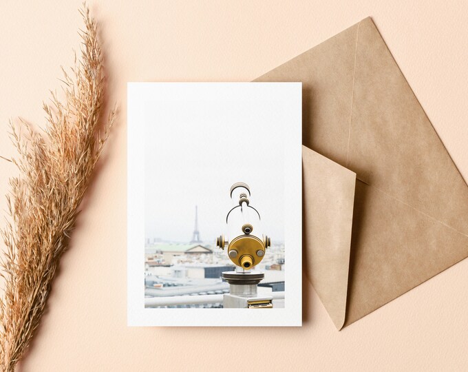 Paris Greeting Card - Greeting Card - Blank Inside - Birthday - Anniversary - Mothers Day - Fathers Day - Holiday - Greetings Card