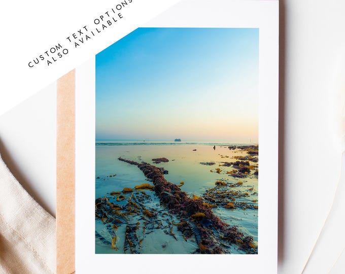 Southsea Beach Greeting Card - Portsmouth and Southsea Photography Greeting Cards - Envelope Included - Birthday - Wedding - Anniversary