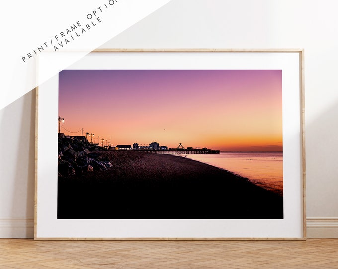 Southsea Sunrise - Photography Print - Portsmouth and Southsea Prints - Wall Art -  Frame and Canvas Options -  Portrait