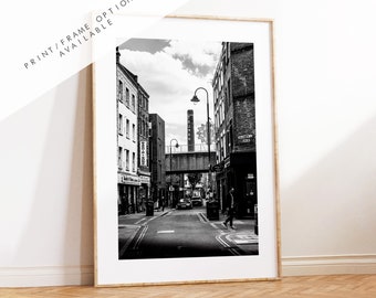 Brick Lane Black and White Print - London Photography Print - Fine Art Photography - London Print - Poster - Wall Art - Brick Lane London