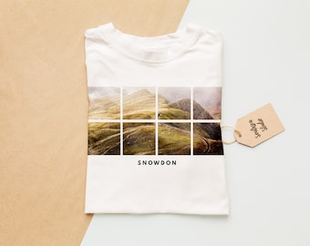 Snowdon Tshirt - Mens or Womens Fits Available - Classic or Premium Crewneck - T Shirt - T-shirt - Tee - Gift - Unisex - Made to Order