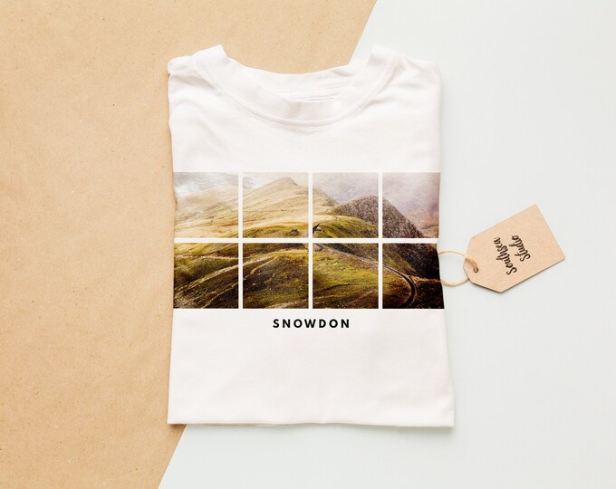 Snowdon Tshirt - Mens or Womens Fits Available - Classic or Premium Crewneck - T Shirt - T-shirt - Tee - Gift - Unisex - Made to Order