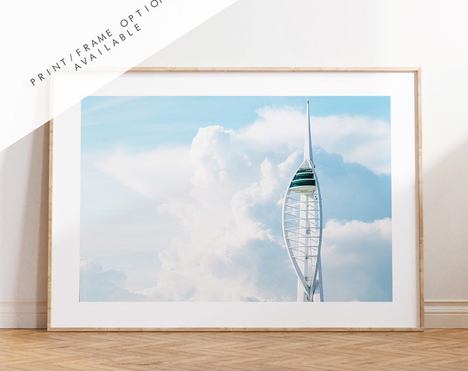 Spinnaker Tower - Photography Print - Portsmouth and Southsea Prints - Wall Art -  Frame and Canvas Options - Landscape