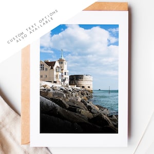 Tarjeta de felicitación de Old Portsmouth - Tarjetas de felicitación con fotografía de Portsmouth y Southsea - Sobre incluido - Cumpleaños - Boda - Aniversario