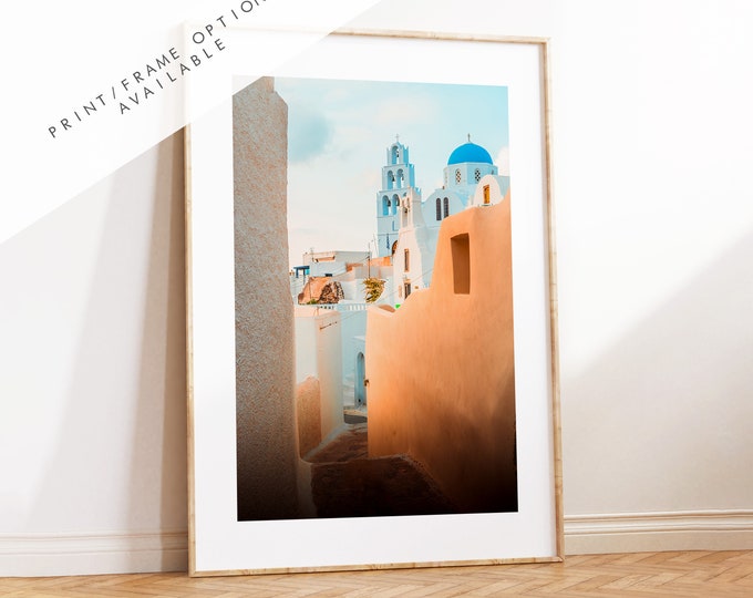 Greece Photography Print - Greece - Print - Poster - Santorini Photography - Greece Wall Art - Santorini Poster - Santorini Art - Pygros
