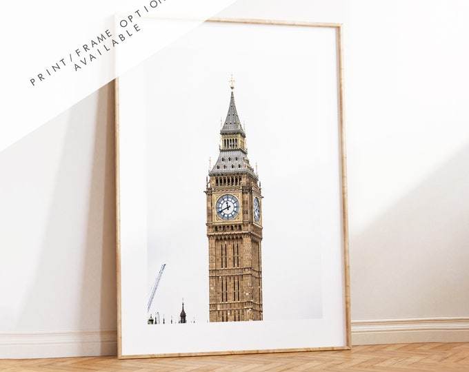 Big Ben Print - London Photography Print - Fine Art Photography - London Print - Poster - Wall Art - Westminster - Houses of Parliament