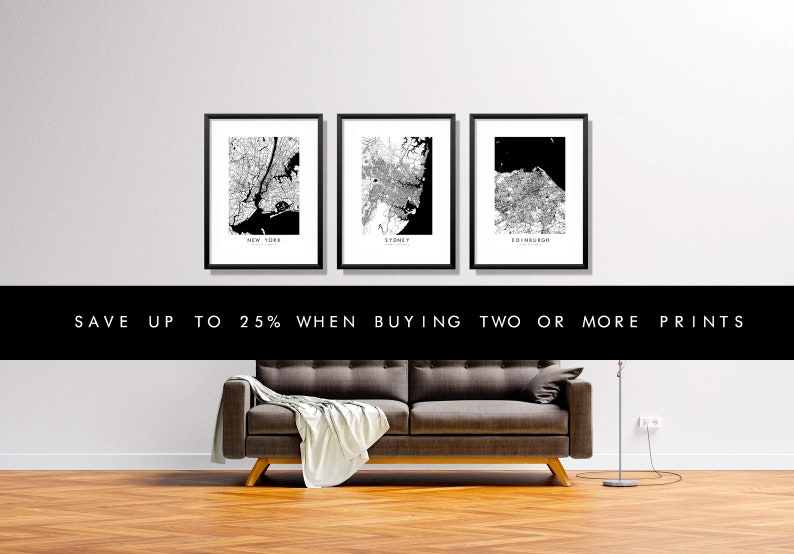 Melbourne Map Print City Map Poster Map Art Map Wall Art Etsy