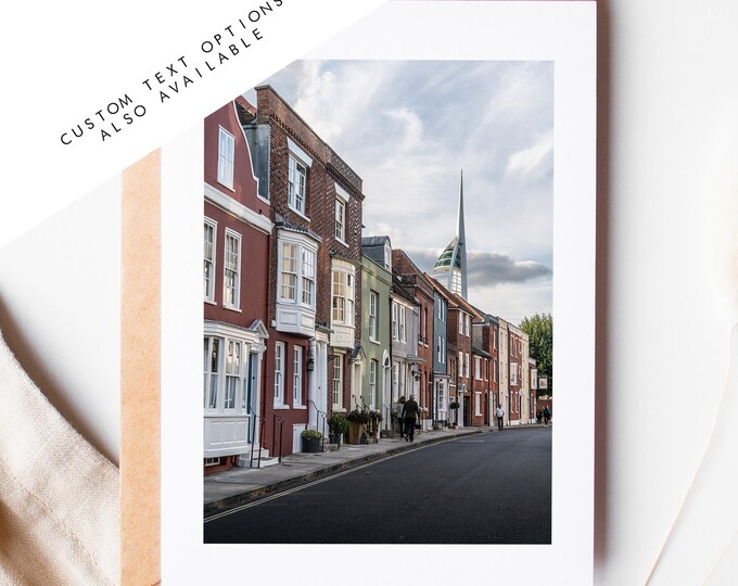Old Portsmouth Greeting Card - Portsmouth and Southsea Photography Greeting Cards - Envelope Included - Birthday - Wedding - Anniversary