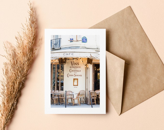 Paris Greeting Card - Greeting Card - Blank Inside - Birthday - Anniversary - Mothers Day - Fathers Day - Holiday - Greetings Card