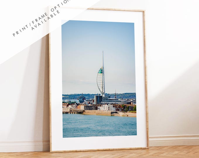 Spinnaker Tower - Photography Print - Portsmouth and Southsea Prints - Wall Art -  Frame and Canvas Options - Portrait