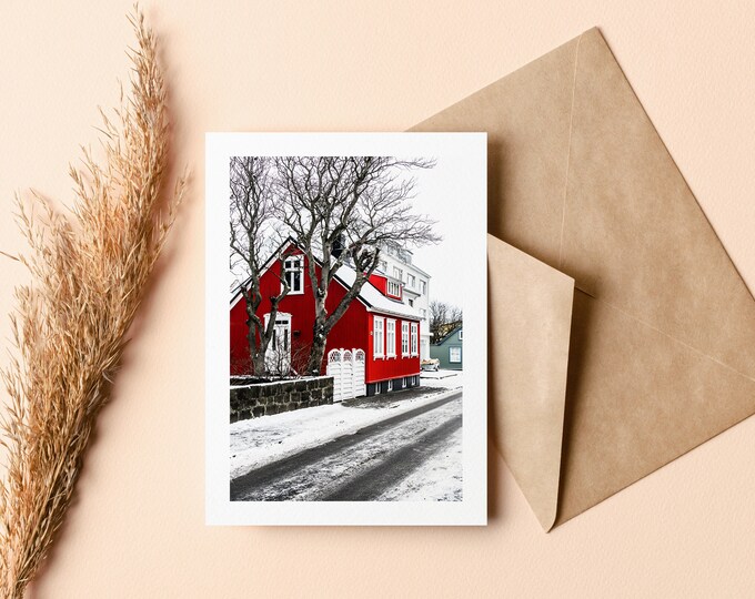 Xmas Greeting Card - Christmas Greeting Card - Greeting Card - Blank Inside - Holidays - Christmas - Nature - Snow - Xmas - Gift