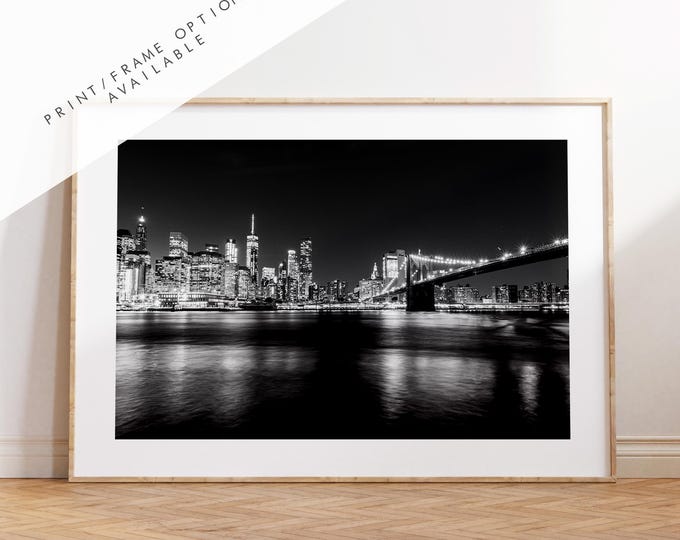 New York Skyline Print - NYC Photography Print - New York City - Prints or Framed Prints available - New York City Wall Art - Landscape