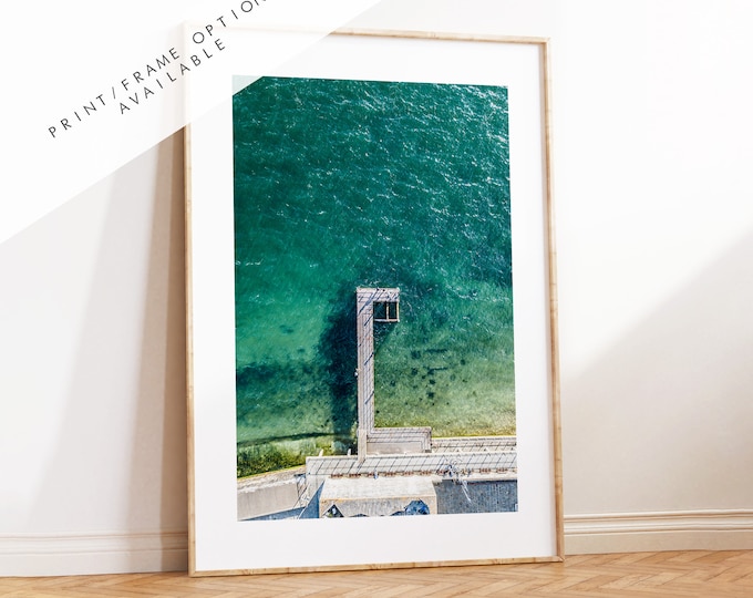 Hotwalls Pier - Photography Print - Portsmouth and Southsea Prints - Wall Art -  Frame and Canvas Options - Portrait - Aerial
