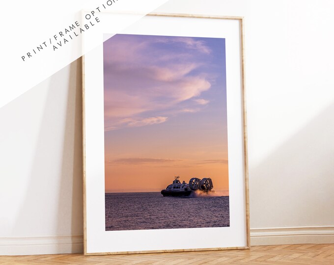 Southsea Sunset - Photography Print - Portsmouth and Southsea Prints - Wall Art -  Frame and Canvas Options - Portrait