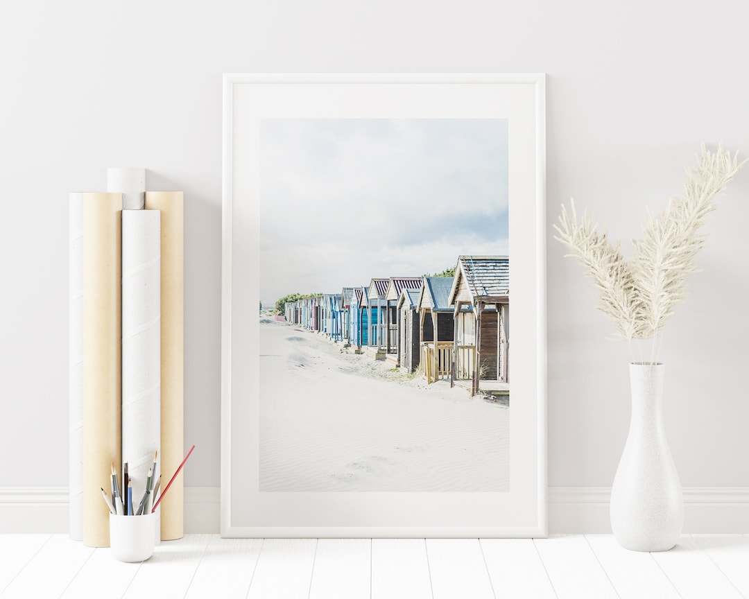 Beach Huts Photography Print Coastal Photography Print Beach Hut Wall Art Beach Hut Poster Beach