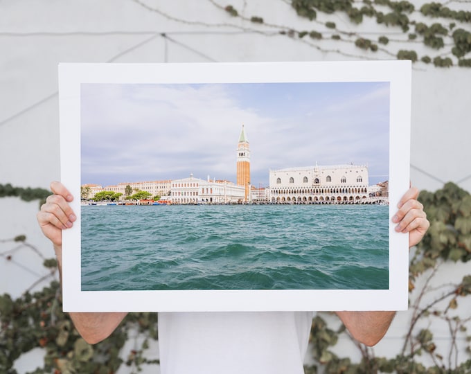 St Marks Square Landscape Print - Venice Photography Print - Fine Art Photography Print - Wall Art - Venice Art Print - Campanile - Basilica