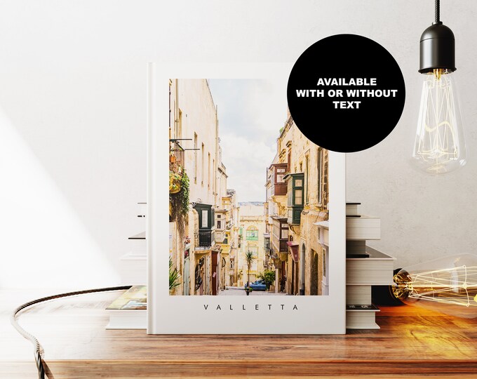 Valletta Notebook - Journal - A5 or A4 - Travel Diary - Hardcover Journal - Ringbound Notebook - Lined - Graph - Plain Paper - Small Gift