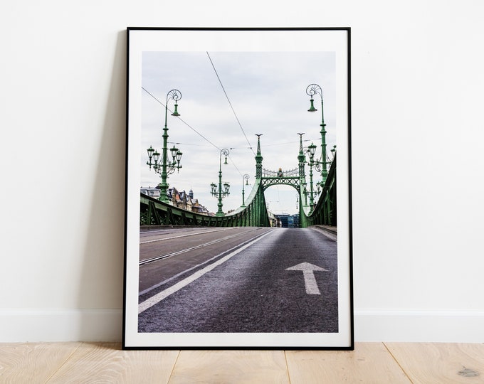 Liberty Bridge - Budapest Print - - Budapest Photography Print - Fine Art Photography - Wall Art - Poster - Print - Framed - Canvas - Danube