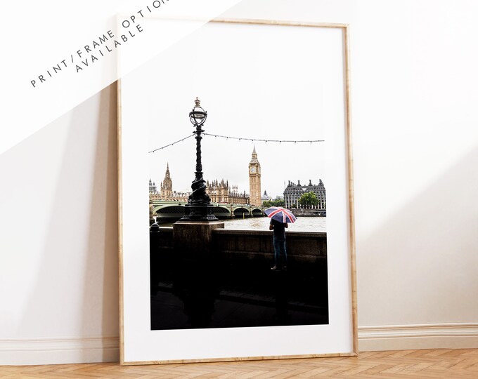 London Wall Art - London Photography Print - Fine Art Photography - London Print - Poster - Wall Art - Union Jack - London Wall Art - Gift
