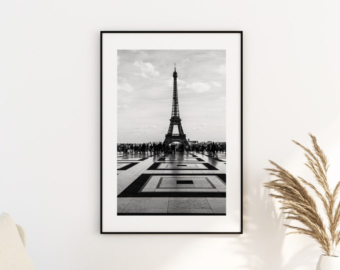 Eiffel Tower - Paris Photography Print - Fine Art Photography - Paris Wall Art - Paris - Print - Poster - Black and White Photography Print