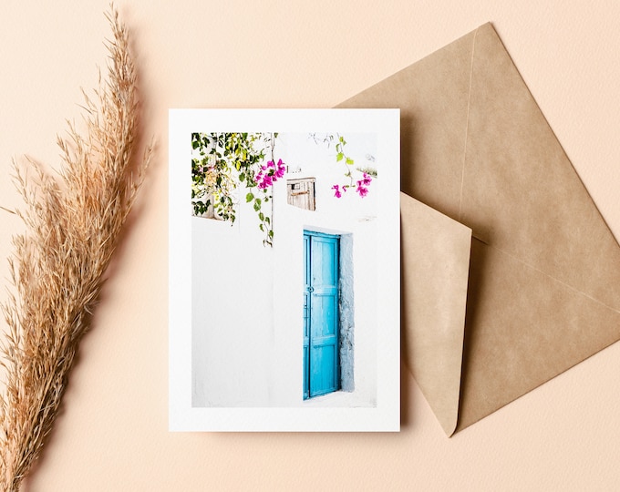 Santorini Greeting Card - Greeting Card - Blank Inside - Birthday - Anniversary - Mothers Day - Fathers Day - Holiday - Greetings Card