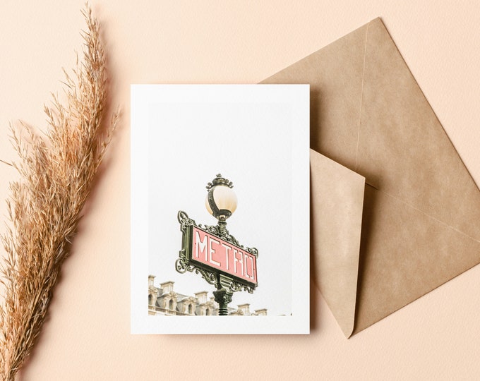 Paris Greeting Card - Greeting Card - Blank Inside - Birthday - Anniversary - Mothers Day - Fathers Day - Holiday - Greetings Card