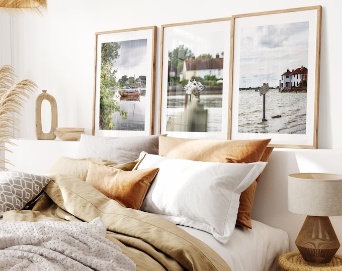 Bosham Print Set x3 - Prints or Framed Prints - Print Set of Three - Bosham Photography Prints - West Sussex Photography