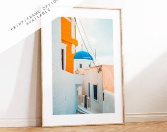 Pygros Photography Print - Greece - Print - Poster - Santorini Photography - Greece Wall Art - Santorini Photography Print - Portrait