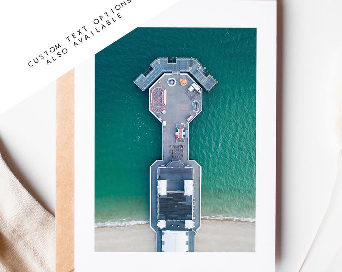 South Parade Pier Greeting Card - Portsmouth and Southsea Photography Greeting Cards - Envelope Included - Birthday - Wedding - Anniversary