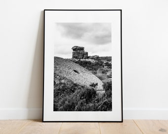 Millstone Edge Print - Fine Art Photography Print - Peak District Photography - Peak District Print  - Black and White Landscapes