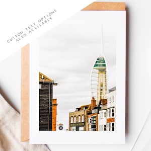Tarjeta de felicitación de Portsmouth - Tarjetas de felicitación con fotografías de Portsmouth y Southsea - Sobre incluido - Cumpleaños - Boda - Aniversario