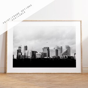 London Skyline - London Photography Print - Fine Art Photography - London Print - Poster - Wall Art - City of London - Black and White Print