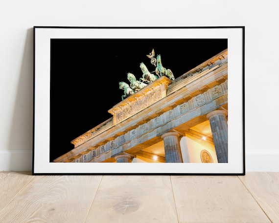 Brandenburg Gate - Berlin Photography Print - Night Photography - Berlin Photography Print - Fine Art Print - Wall Art - Minimalist - Modern