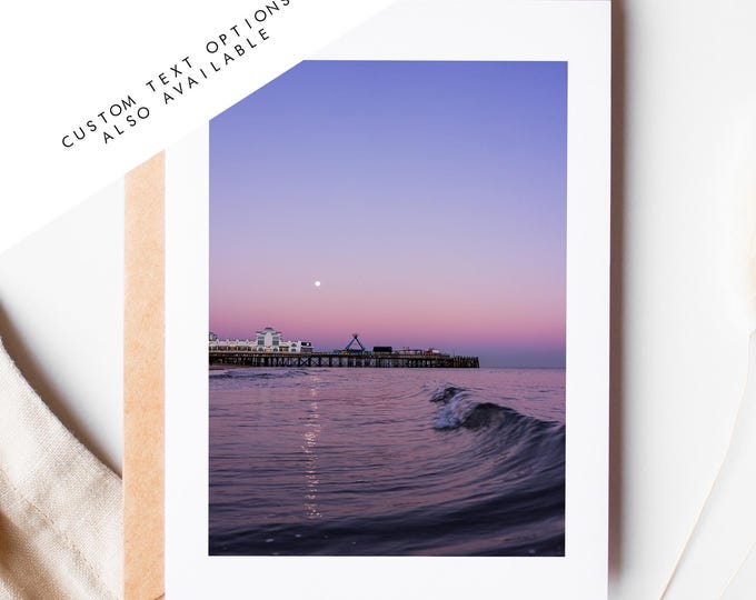 South Parade Pier Greeting Card - Portsmouth and Southsea Photography Greeting Cards - Envelope Included - Birthday - Wedding - Anniversary
