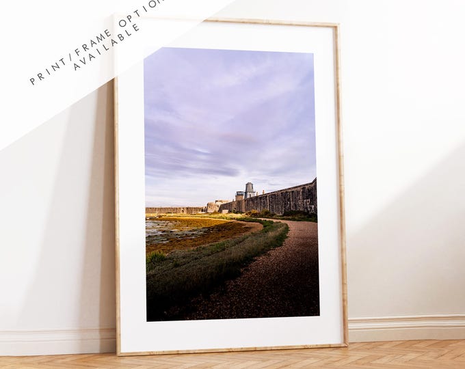 Hurst Castle Photography Print - Hampshire Photography Prints - Wall Art -  Frame and Canvas Options - Portrait  - UK