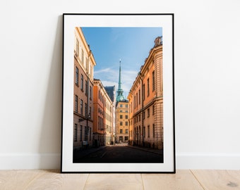 Gamla Stan Print - Stockholm Photography - Stockholm Old Town - Stockholm Skyline - Gamla Stan Poster - Stockholm Wall Art - Sweden
