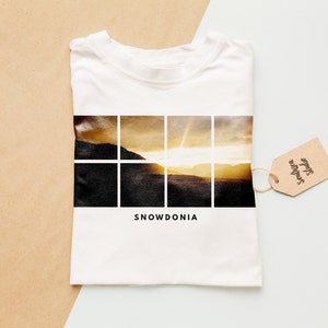 Snowdonia Tshirt - Mens or Womens Fits Available - Classic or Premium Crewneck - T Shirt - T-shirt - Tee - Gift - Unisex - Made to Order