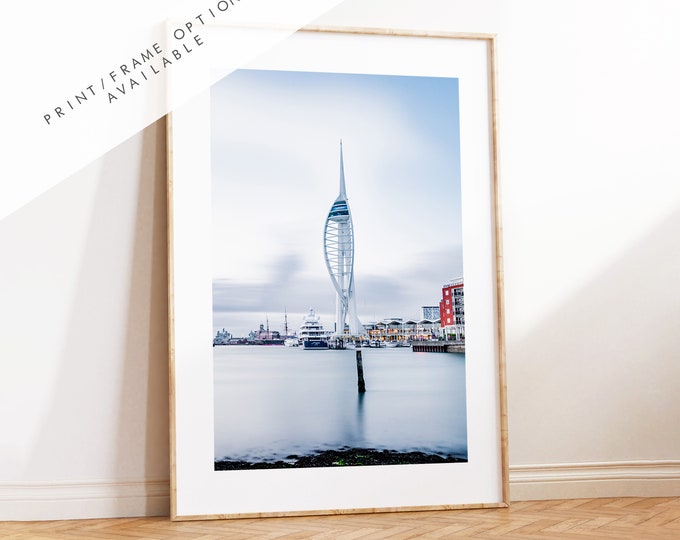 Spinnaker Tower - Photography Print - Portsmouth and Southsea Prints - Wall Art -  Frame and Canvas Options - Portrait