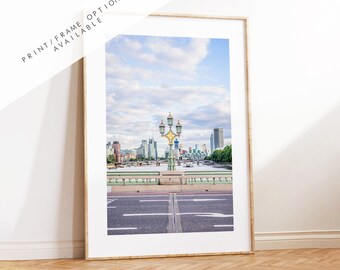 London Print - London Photography Print - Fine Art Photography - London Print - Poster - Wall Art - Westminster Bridge - London Poster