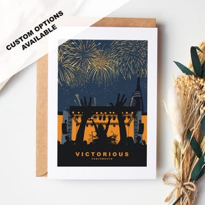Victorious Grußkarte - Portsmouth and Southsea Karten (Travel Designs) - Innen blanko oder mit Nachricht - Umschlag inklusive