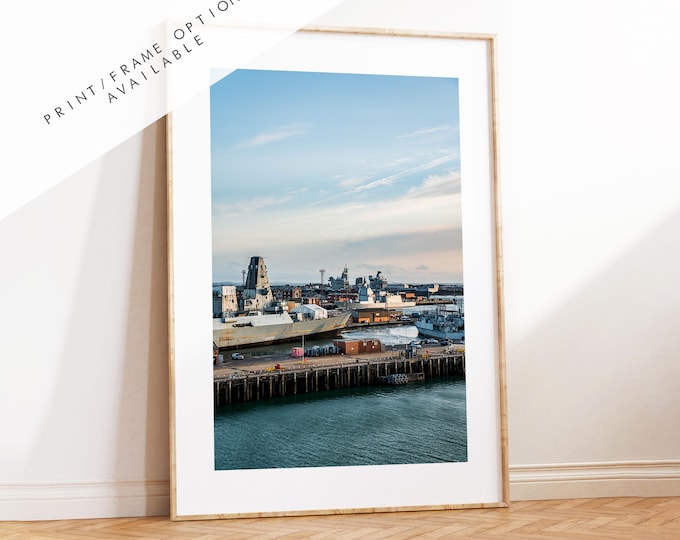 Portsmouth Dockyard - Photography Print - Portsmouth and Southsea Prints - Wall Art -  Frame and Canvas Options - Portrait