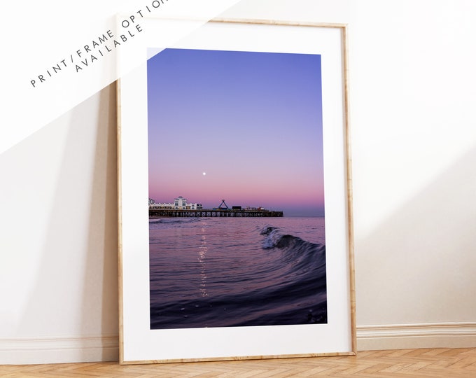 Southsea Beach - Photography Print - Portsmouth and Southsea Prints - Wall Art -  Frame and Canvas Options - Portrait