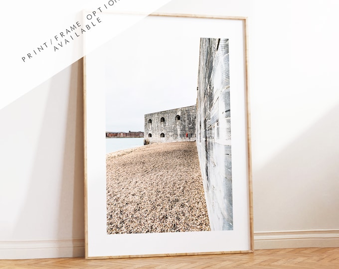 Hotwalls Beach - Photography Print - Portsmouth and Southsea Prints - Wall Art -  Frame and Canvas Options - Portrait